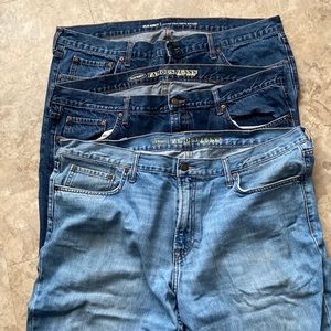Three pairs of Old Navy jeans